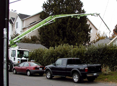 Concrete pumper truck and boom